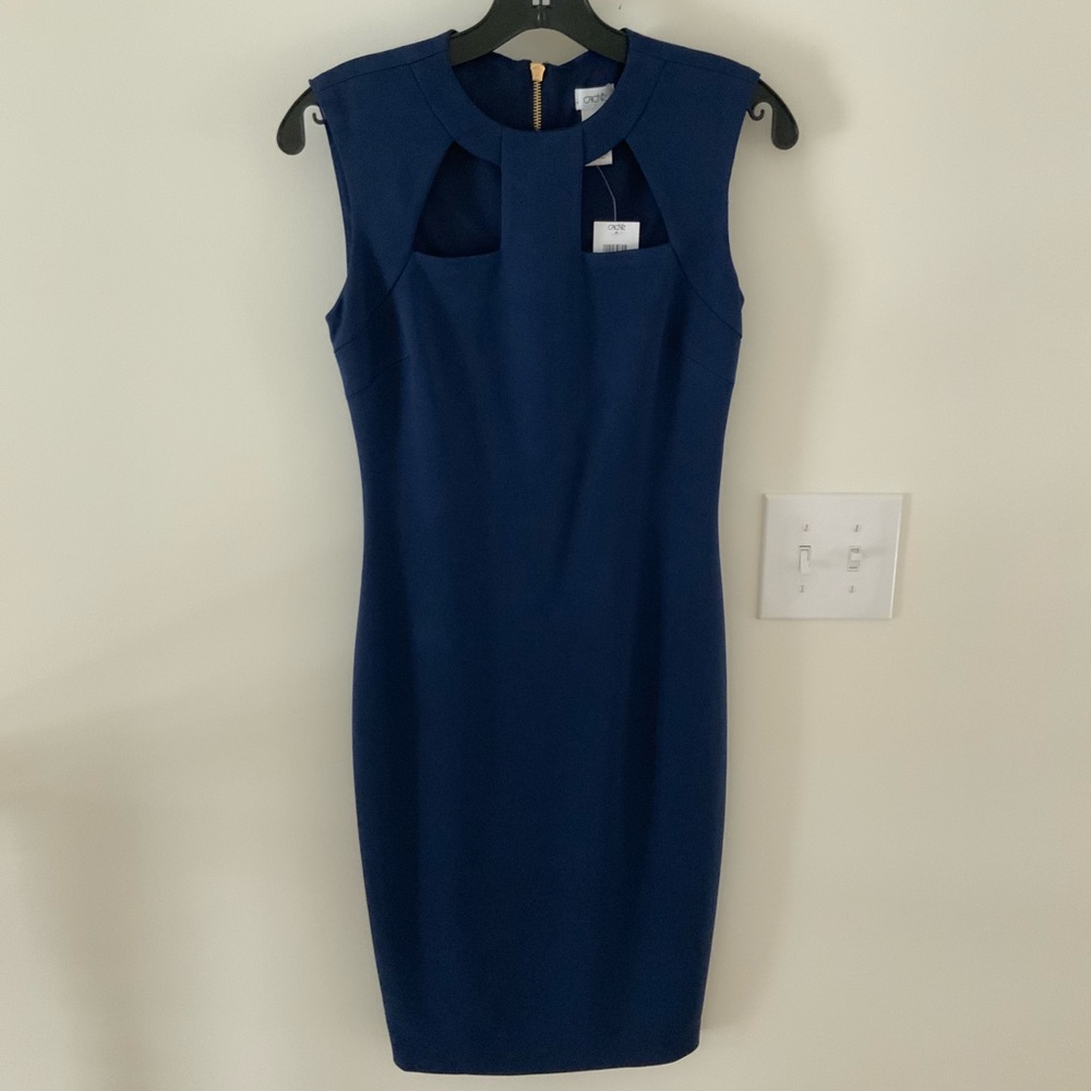 Navy Cache Fitted Dress size 0